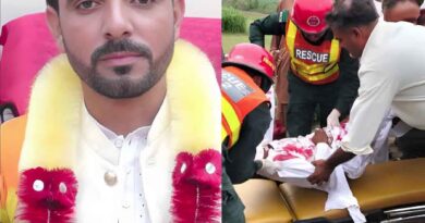 تیز رفتار ٹرک کی ٹکر سے موٹر سائیکل پر سوار خاندان جاں بحق