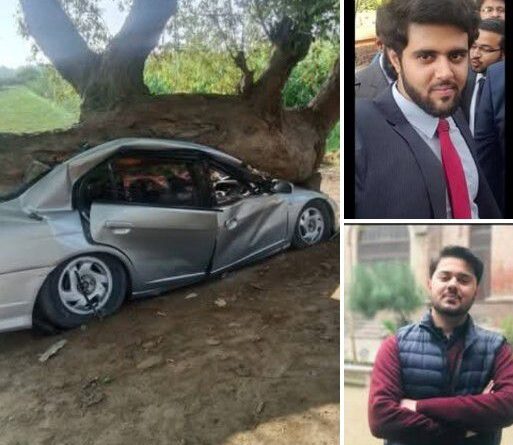 تلمبہ سے محسن وال روڈ پر کار کی درخت سے ٹکر، جس میں پنجاب کی بڑی شخصیت کے دو بیٹے جانبحق