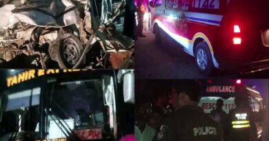 چشتیاں: ہولناک ٹریفک حادثہ ،تیز رفتار مسافر بس نے فیملی کار کو کچل ڈالا