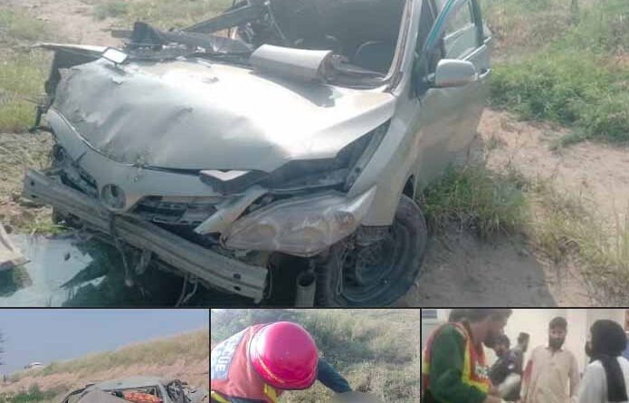 فیصل آباد: موٹروے پر ٹریفک حادثہ